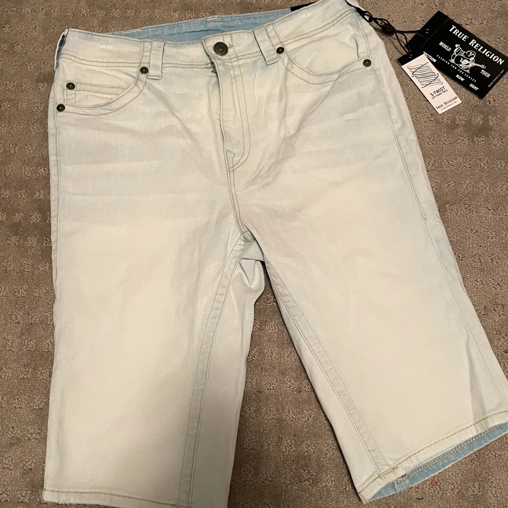 True Religion Jean Shorts- Marco Relaxed Taper